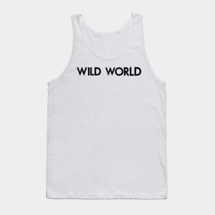 Wild world, black Tank Top